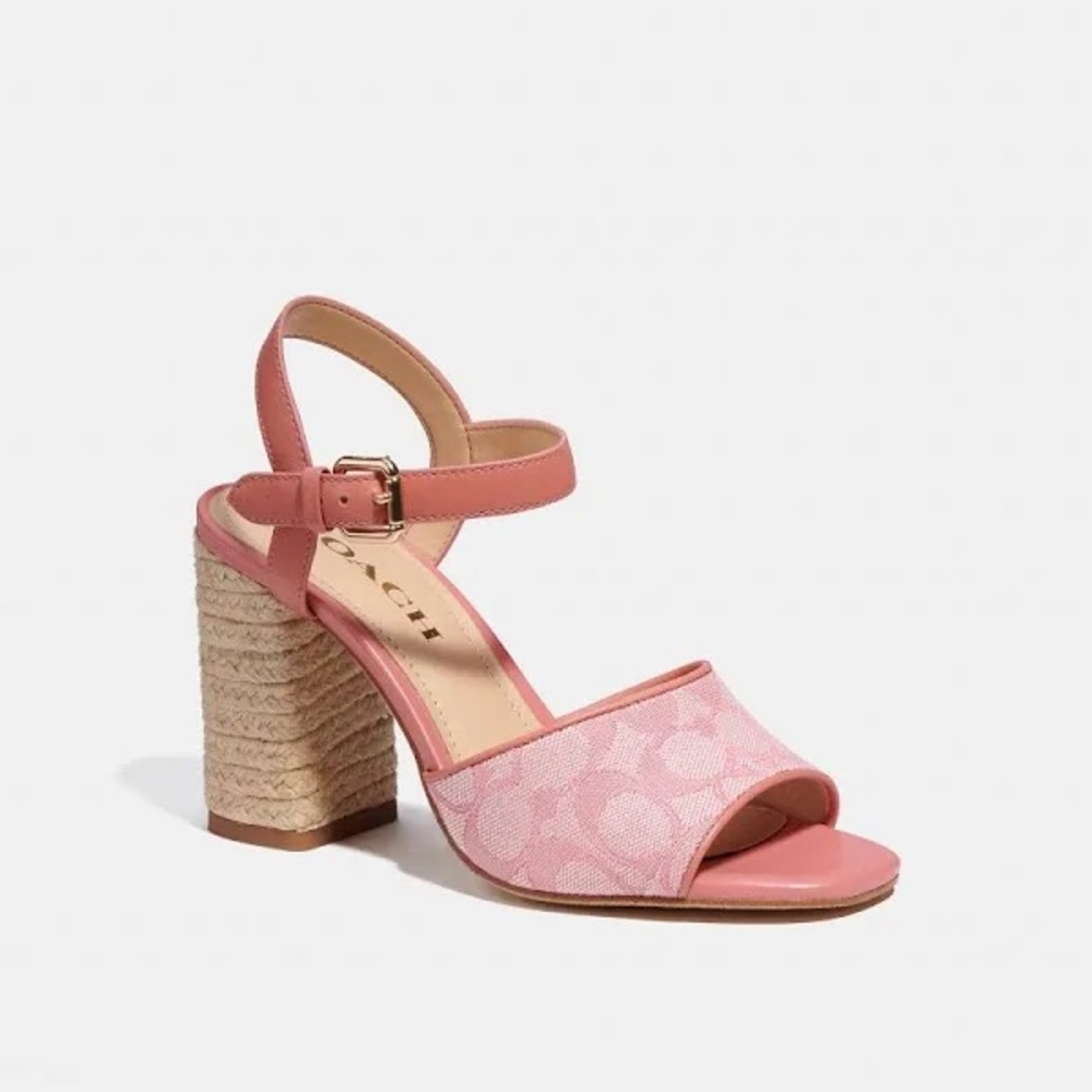 Coach: Maddy pink signature sandals